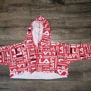 Fila cropped hoodie